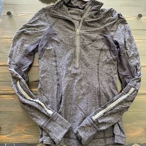 Lululemon Gray Quarter-Zip Pullover